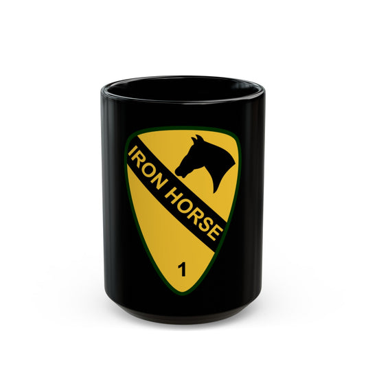 1st Brigade Combat Team 1st Cavalry Division (U.S. Army) Black Coffee Mug-15oz-The Sticker Space