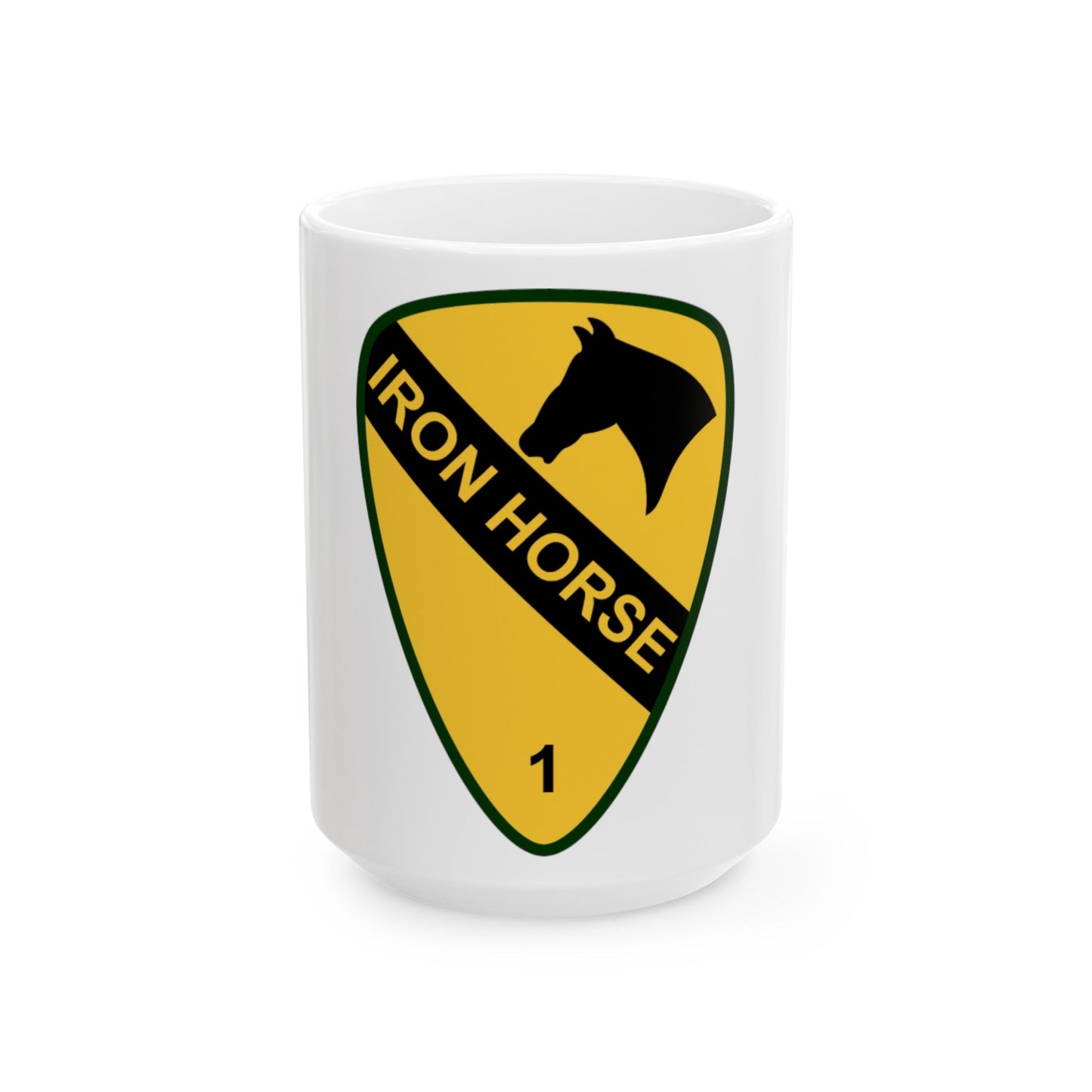 1st Brigade Combat Team 1st Cavalry Division (U.S. Army) White Coffee Mug-15oz-The Sticker Space