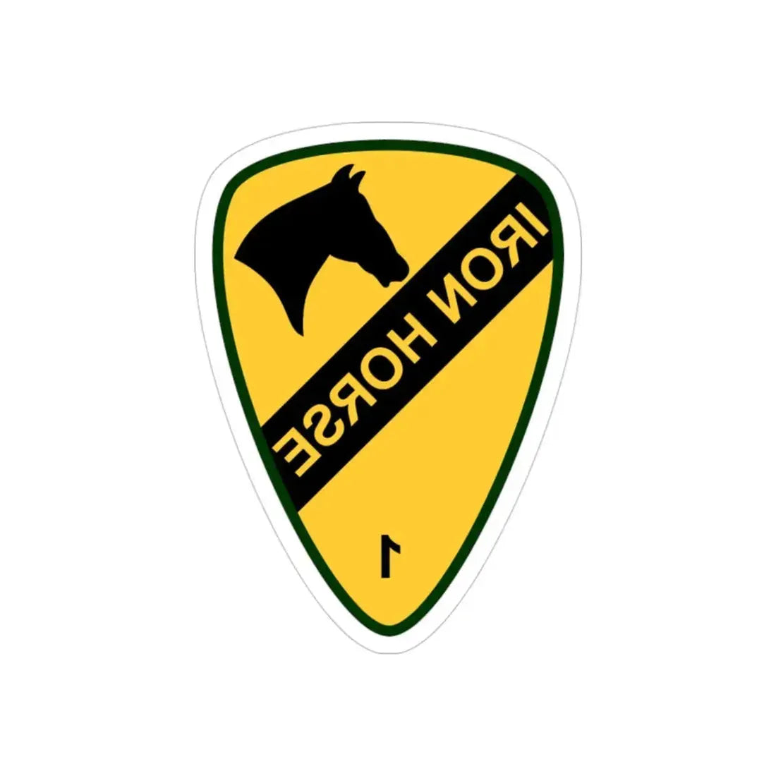 1st Brigade Combat Team 1st Cavalry Division (U.S. Army) REVERSE PRINT Transparent Die-Cut STICKER - The Sticker Space