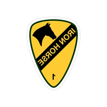 1st Brigade Combat Team 1st Cavalry Division (U.S. Army) REVERSE PRINT Transparent Die-Cut STICKER - The Sticker Space