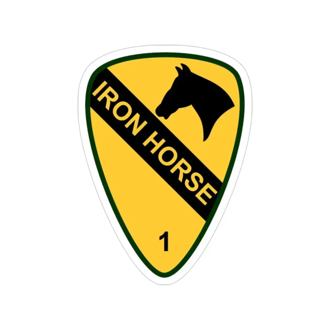 1st Brigade Combat Team 1st Cavalry Division (U.S. Army) Transparent STICKER Die-Cut Vinyl Decal 4 Inch - The Sticker Space