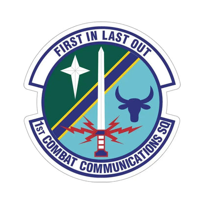 1st Combat Communications Squadron (U.S. Air Force) STICKER Vinyl Die-Cut Decal 4 Inch - The Sticker Space