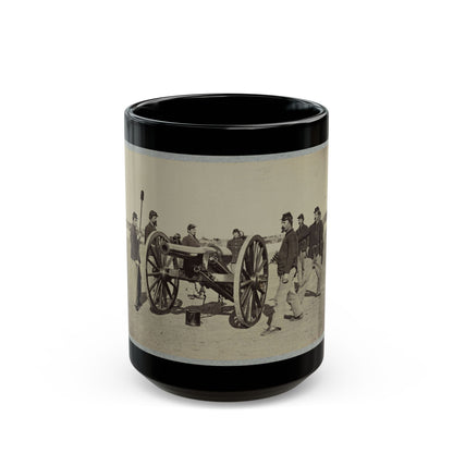 1st Conn. Artillery, Ft. Richardson, Arlington Heights, Va. 20 Pounder Parrott (U.S. Civil War) Black Coffee Mug