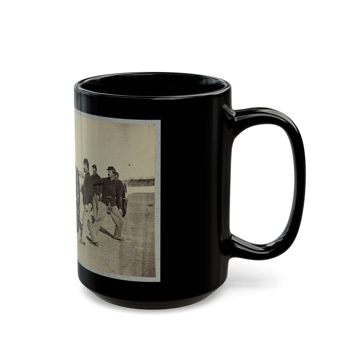 1st Conn. Artillery, Ft. Richardson, Arlington Heights, Va. 20 Pounder Parrott (U.S. Civil War) Black Coffee Mug