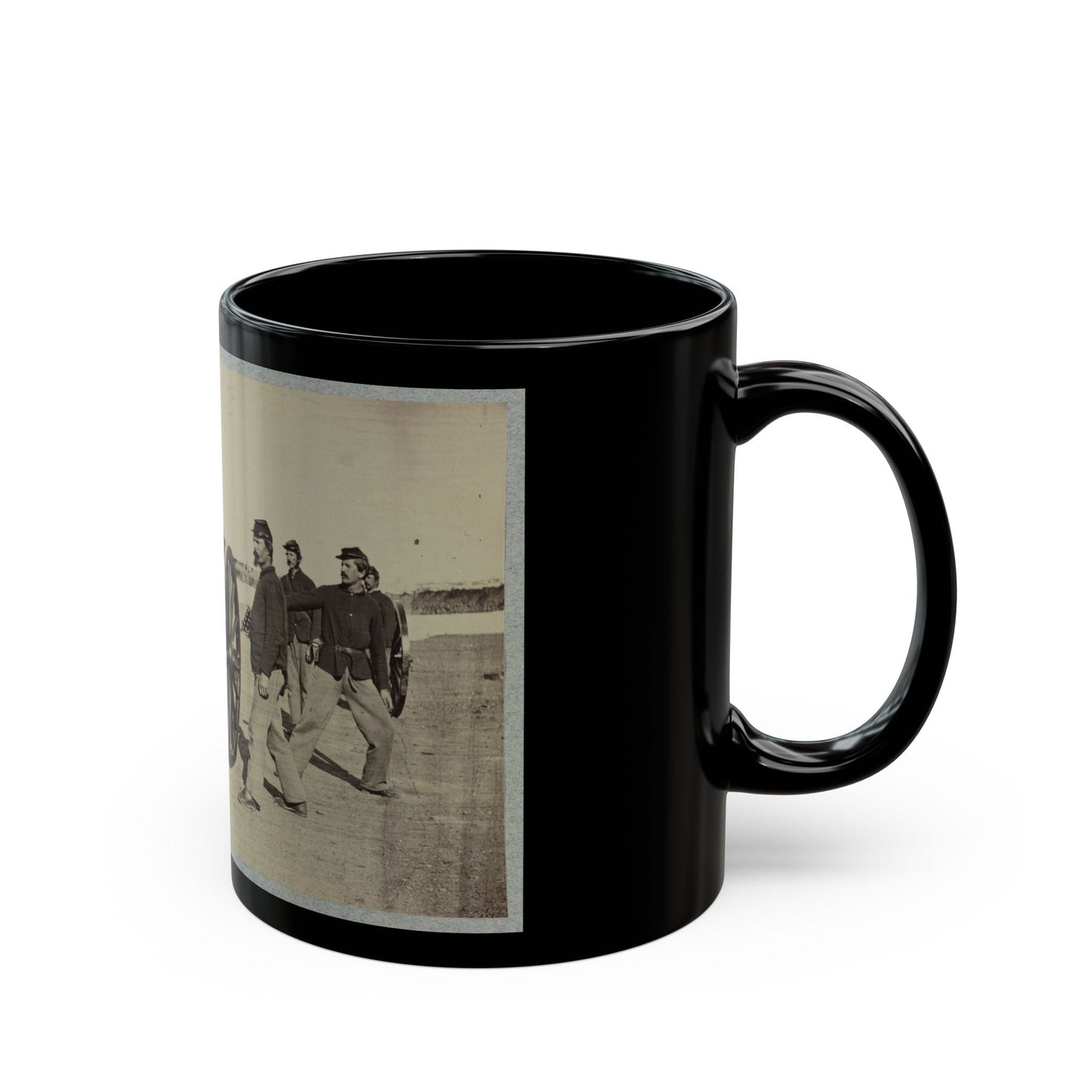 1st Conn. Artillery, Ft. Richardson, Arlington Heights, Va. 20 Pounder Parrott (U.S. Civil War) Black Coffee Mug