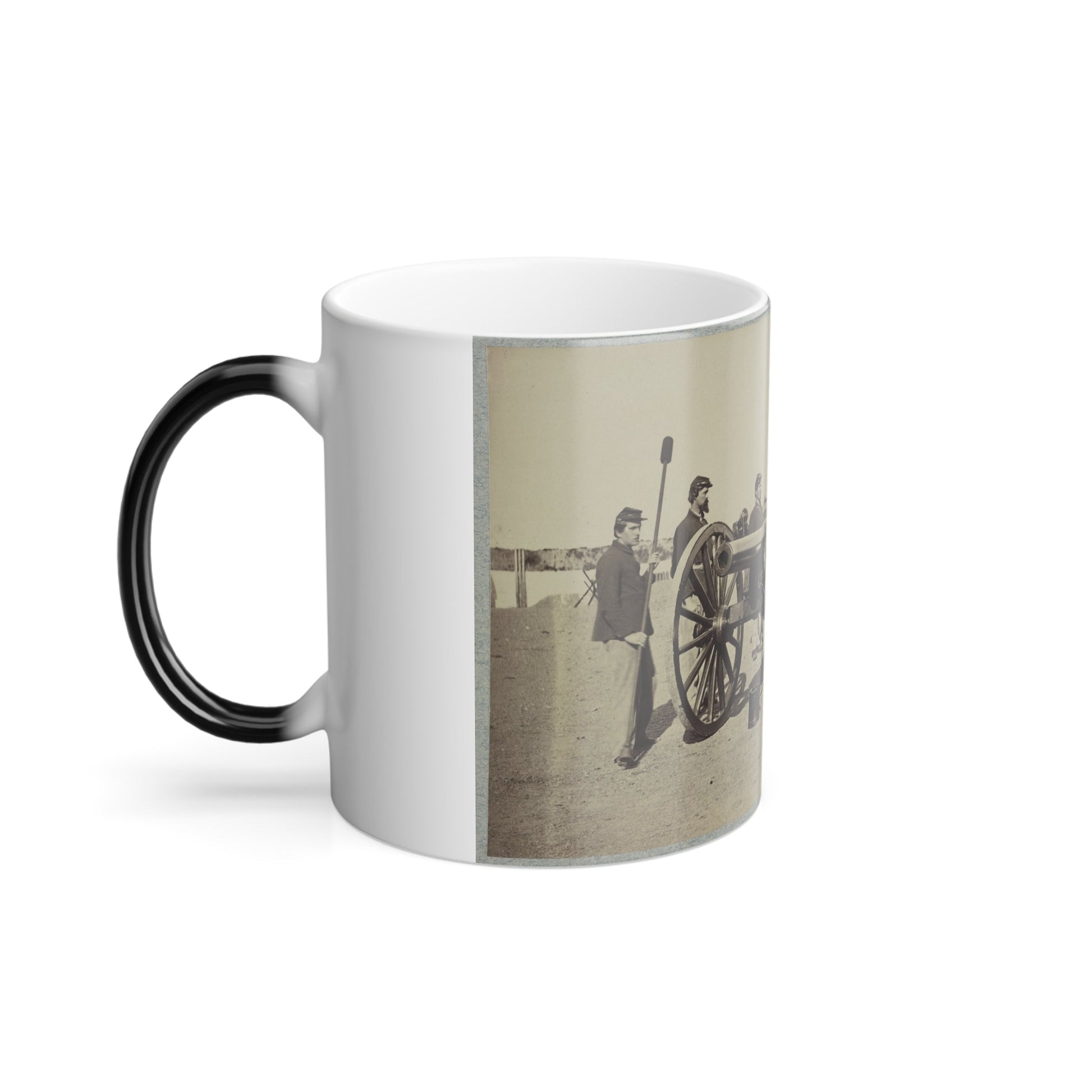 1St Conn. Artillery, Ft. Richardson, Arlington Heights, Va. 20 Pounder Parrott (U.S. Civil War) Color Morphing Mug 11oz-11oz-The Sticker Space