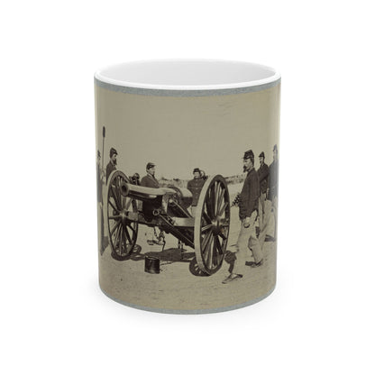 1st Conn. Artillery, Ft. Richardson, Arlington Heights, Va. 20 Pounder Parrott (U.S. Civil War) White Coffee Mug