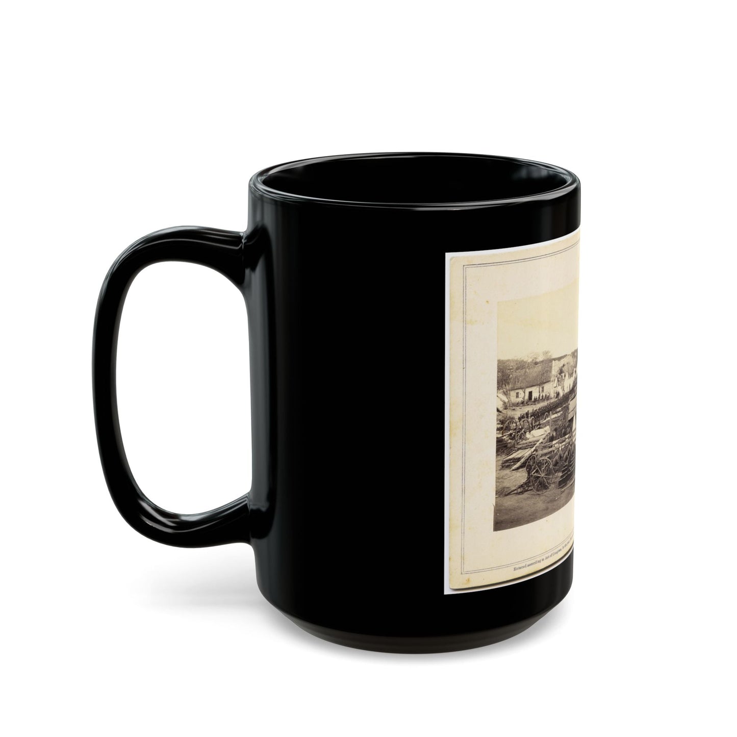 1st Connecticut Artillery Park Encamped At The Former Quarters Of The Louisiana Tigers. (U.S. Civil War) Black Coffee Mug