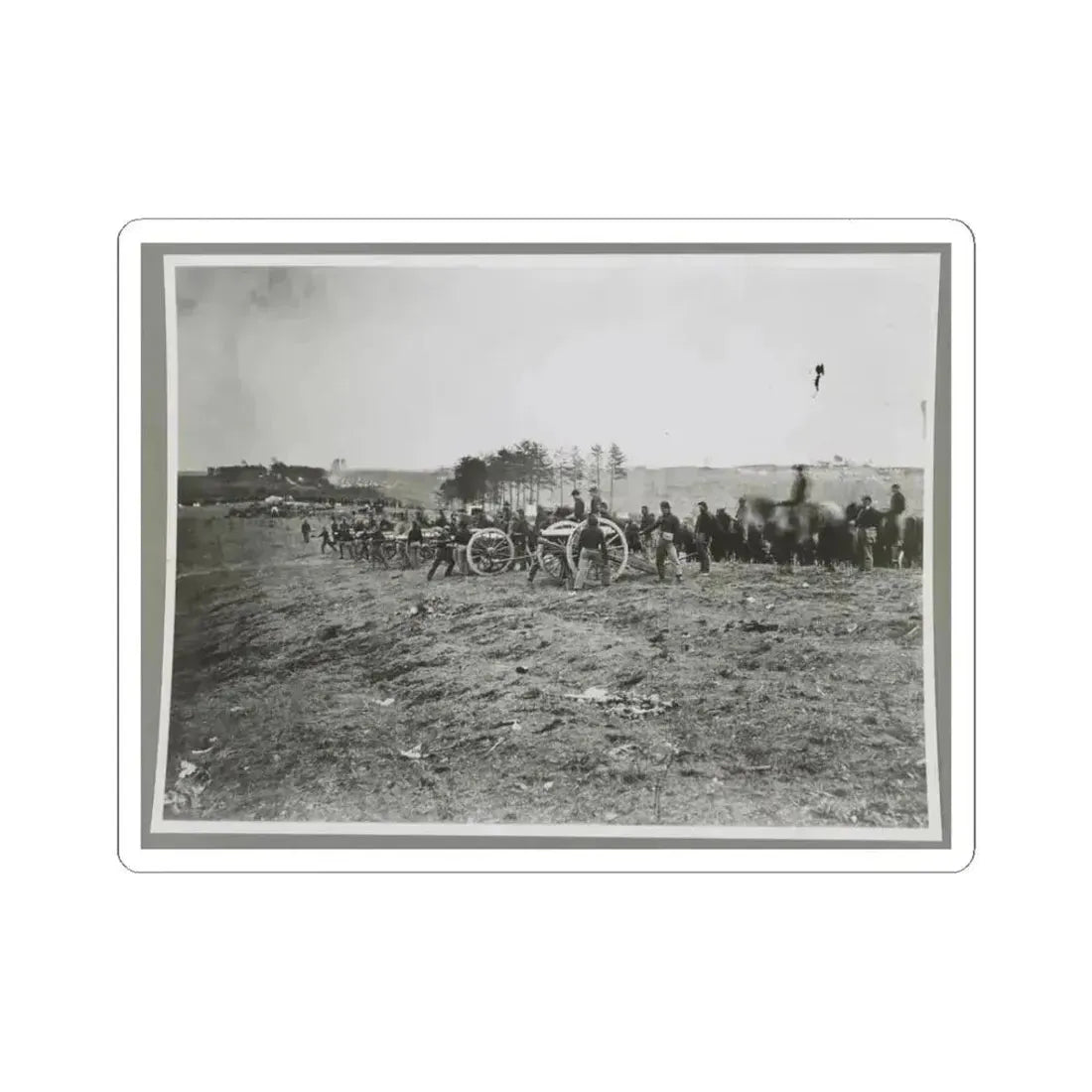 1St Connecticut Battery, Near Fredericksburg, Va., May 2, 1863 (U.S. Civil War) STICKER Vinyl Kiss-Cut Decal 3 Inch White - The Sticker Space