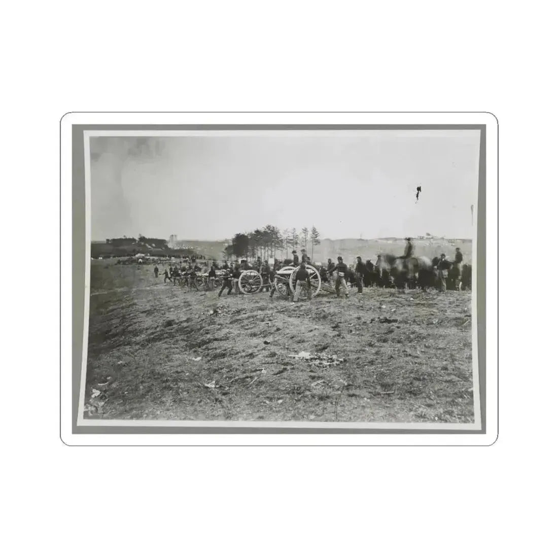 1St Connecticut Battery, Near Fredericksburg, Va., May 2, 1863 (U.S. Civil War) STICKER Vinyl Kiss-Cut Decal 4 Inch White - The Sticker Space