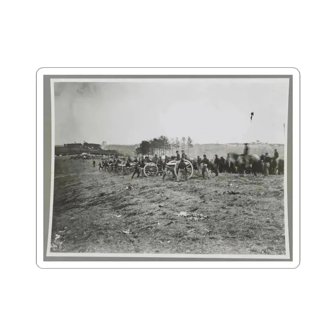 1St Connecticut Battery, Near Fredericksburg, Va., May 2, 1863 (U.S. Civil War) STICKER Vinyl Kiss-Cut Decal 6 Inch White - The Sticker Space