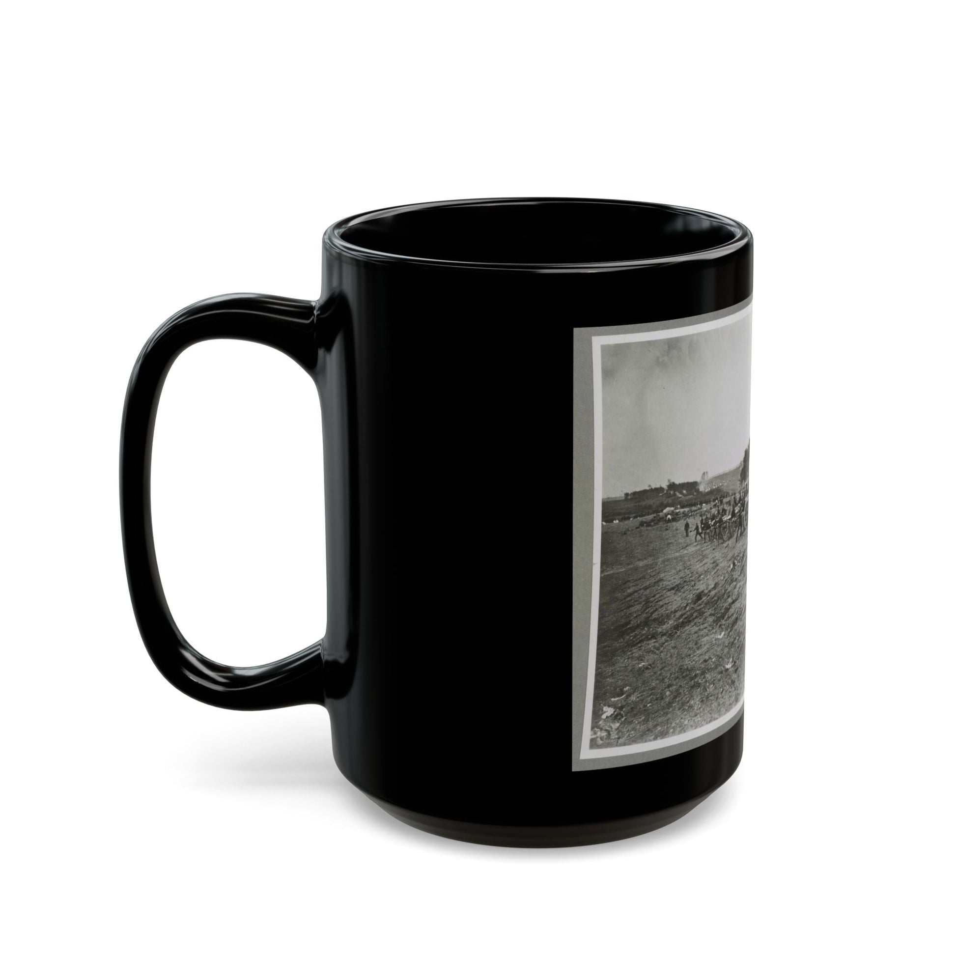 1st Connecticut Battery, Near Fredericksburg, Va., May 2, 1863 (U.S. Civil War) Black Coffee Mug-The Sticker Space