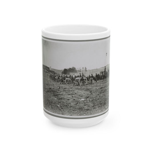 1st Connecticut Battery, Near Fredericksburg, Va., May 2, 1863 (U.S. Civil War) White Coffee Mug-15oz-The Sticker Space