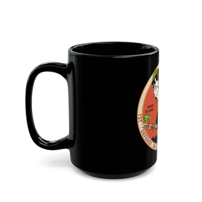 1st Defense Battalion Wake Island (USMC) Black Coffee Mug-The Sticker Space