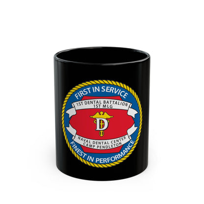 1st Dental Btn Naval Dental Cnt Camp Pendleton (U.S. Navy) Black Coffee Mug-11oz-The Sticker Space