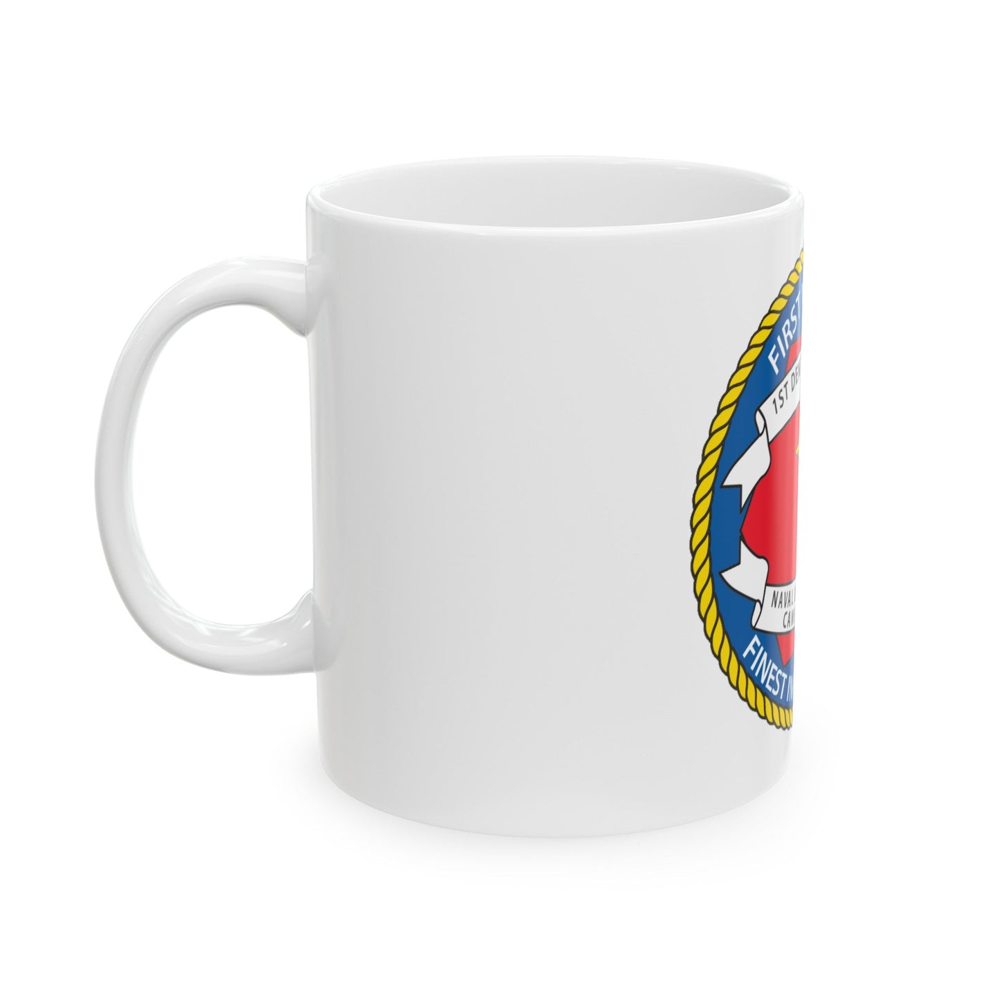 1st Dental Btn Naval Dental Cnt Camp Pendleton (U.S. Navy) White Coffee Mug-The Sticker Space