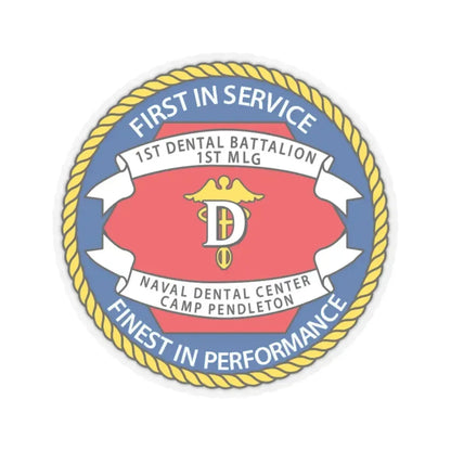 1st Dental Btn Naval Dental Cnt Camp Pendleton (U.S. Navy) STICKER Vinyl Kiss-Cut Decal - The Sticker Space