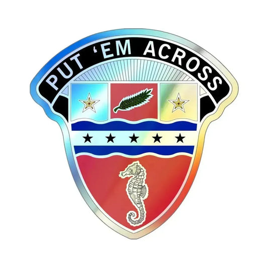 1st Engineer Brigade (U.S. Army) Holographic STICKER Die-Cut Vinyl Decal 6 Inch Holographic - The Sticker Space