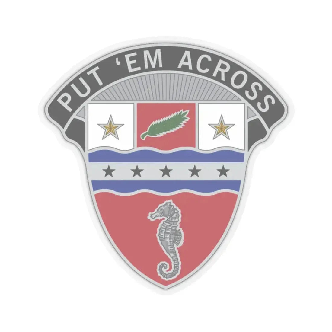 1st Engineer Brigade (U.S. Army) STICKER Vinyl Kiss-Cut Decal 2 Inch Transparent - The Sticker Space