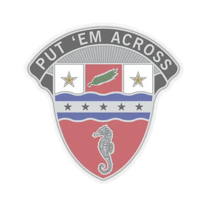 1st Engineer Brigade (U.S. Army) STICKER Vinyl Kiss-Cut Decal 2 Inch Transparent - The Sticker Space