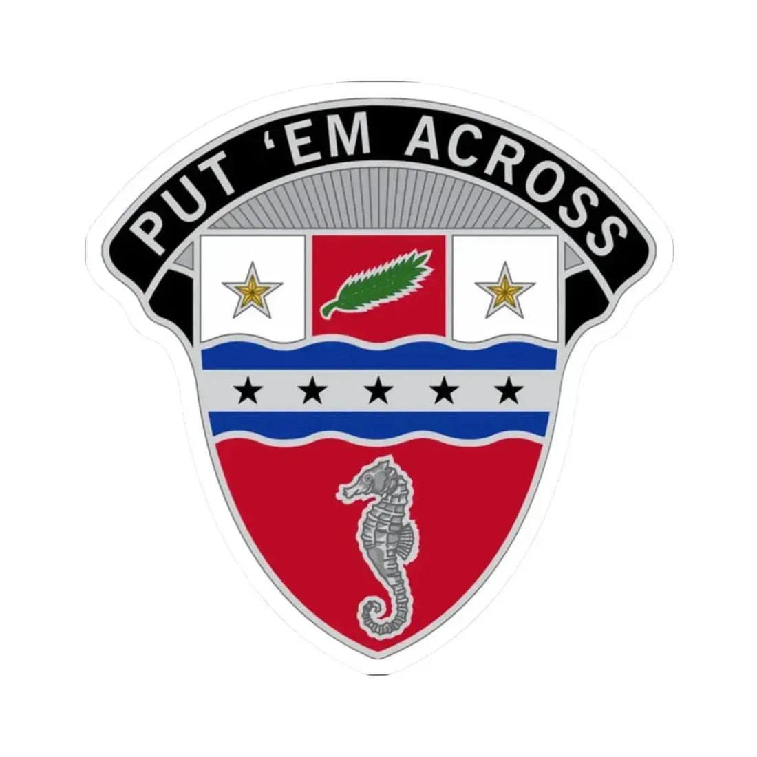 1st Engineer Brigade (U.S. Army) STICKER Vinyl Kiss-Cut Decal 2 Inch White - The Sticker Space