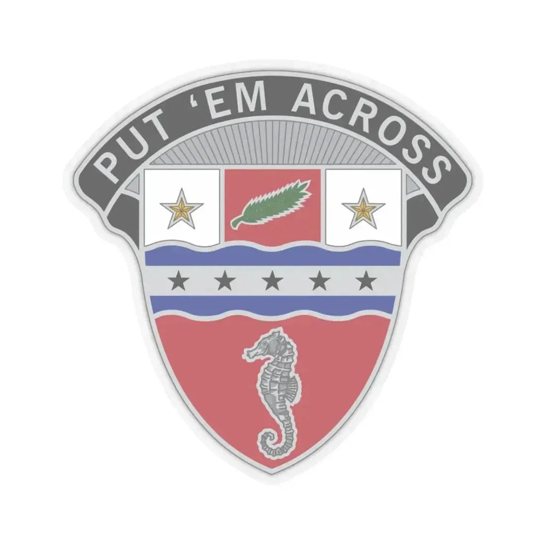 1st Engineer Brigade (U.S. Army) STICKER Vinyl Kiss-Cut Decal 3 Inch Transparent - The Sticker Space