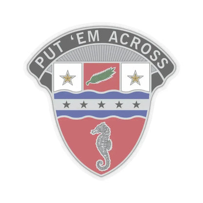 1st Engineer Brigade (U.S. Army) STICKER Vinyl Kiss-Cut Decal 3 Inch Transparent - The Sticker Space