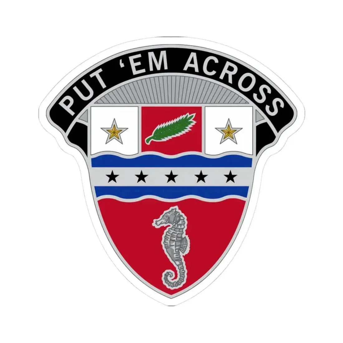 1st Engineer Brigade (U.S. Army) STICKER Vinyl Kiss-Cut Decal 3 Inch White - The Sticker Space