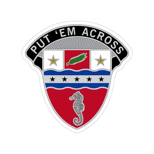 1st Engineer Brigade (U.S. Army) Transparent STICKER Die-Cut Vinyl Decal 6 Inch - The Sticker Space