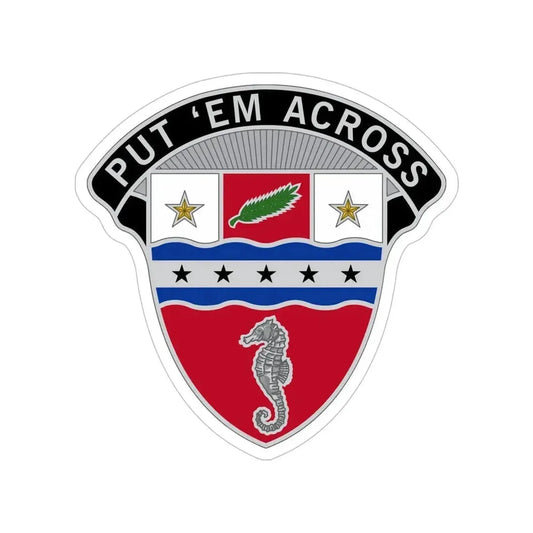 1st Engineer Brigade (U.S. Army) Transparent STICKER Die-Cut Vinyl Decal 6 Inch - The Sticker Space