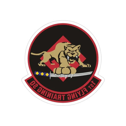 1st Flying Training Squadron (U.S. Air Force) REVERSE PRINT Transparent Die-Cut STICKER 5 Inch Die-Cut Transparent - The Sticker Space