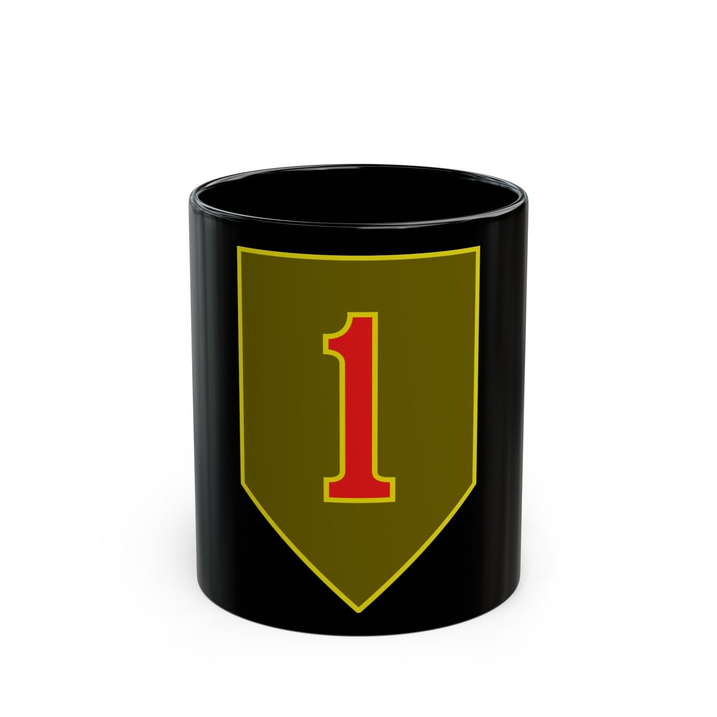 1st Infantry Division (U.S. Army) Black Coffee Mug-11oz-The Sticker Space