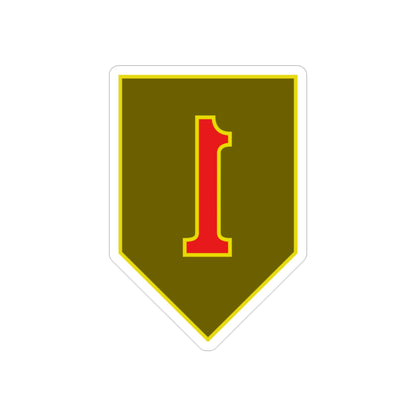 1st Infantry Division (U.S. Army) REVERSE PRINT Transparent STICKER-2 Inch-The Sticker Space