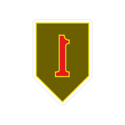 1st Infantry Division (U.S. Army) REVERSE PRINT Transparent STICKER-3 Inch-The Sticker Space