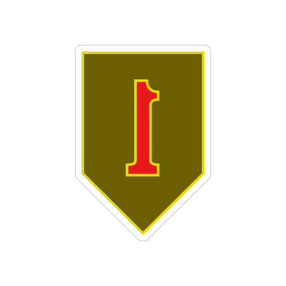 1st Infantry Division (U.S. Army) REVERSE PRINT Transparent STICKER-6 Inch-The Sticker Space