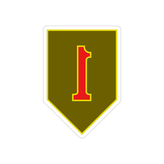 1st Infantry Division (U.S. Army) REVERSE PRINT Transparent STICKER-6 Inch-The Sticker Space