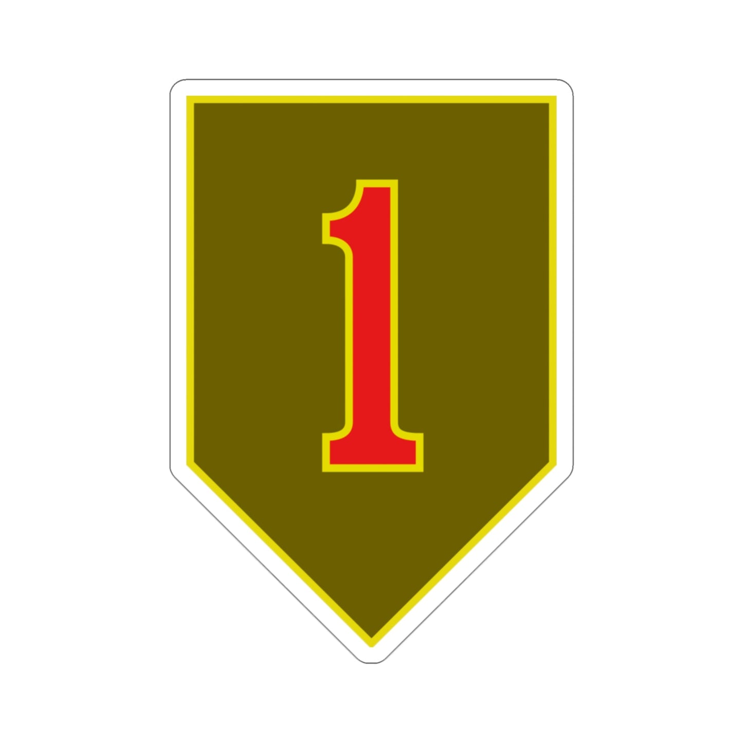 1st Infantry Division (U.S. Army) STICKER Vinyl Die-Cut Decal-3 Inch-The Sticker Space