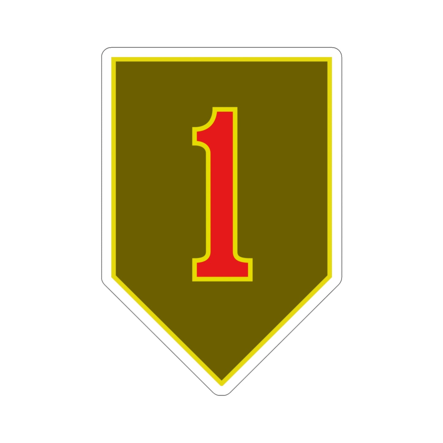 1st Infantry Division (U.S. Army) STICKER Vinyl Die-Cut Decal-4 Inch-The Sticker Space