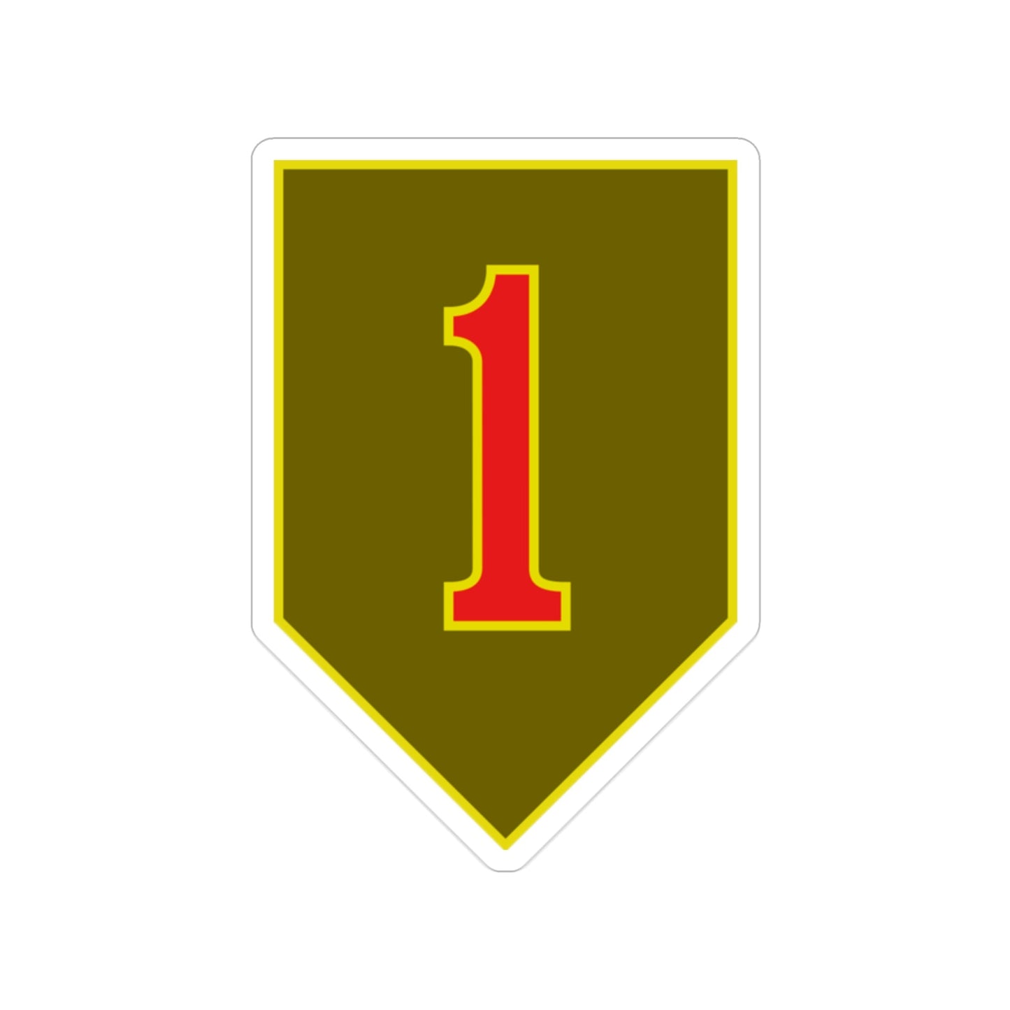 1st Infantry Division (U.S. Army) Transparent STICKER Die-Cut Vinyl Decal-2 Inch-The Sticker Space