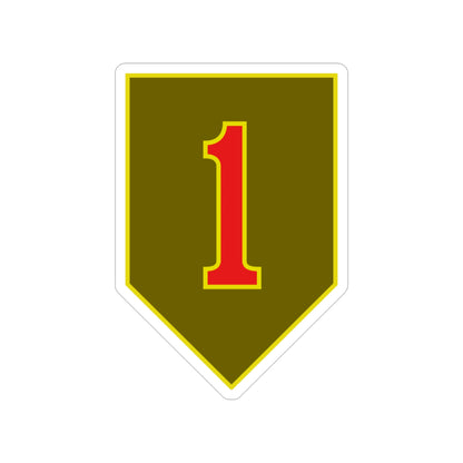 1st Infantry Division (U.S. Army) Transparent STICKER Die-Cut Vinyl Decal-3 Inch-The Sticker Space