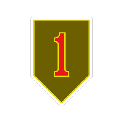 1st Infantry Division (U.S. Army) Transparent STICKER Die-Cut Vinyl Decal-4 Inch-The Sticker Space