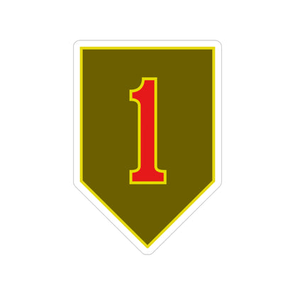 1st Infantry Division (U.S. Army) Transparent STICKER Die-Cut Vinyl Decal-5 Inch-The Sticker Space