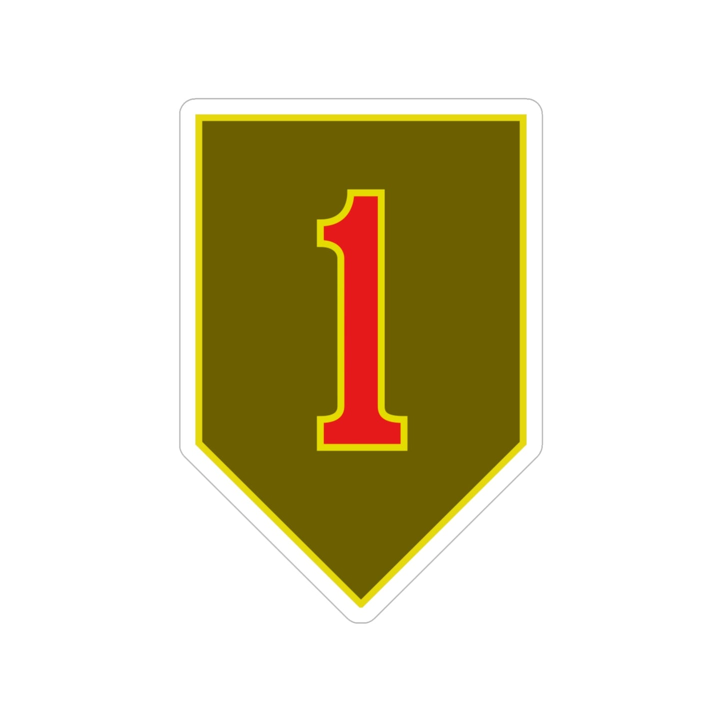 1st Infantry Division (U.S. Army) Transparent STICKER Die-Cut Vinyl Decal-6 Inch-The Sticker Space