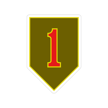 1st Infantry Division (U.S. Army) Transparent STICKER Die-Cut Vinyl Decal-6 Inch-The Sticker Space