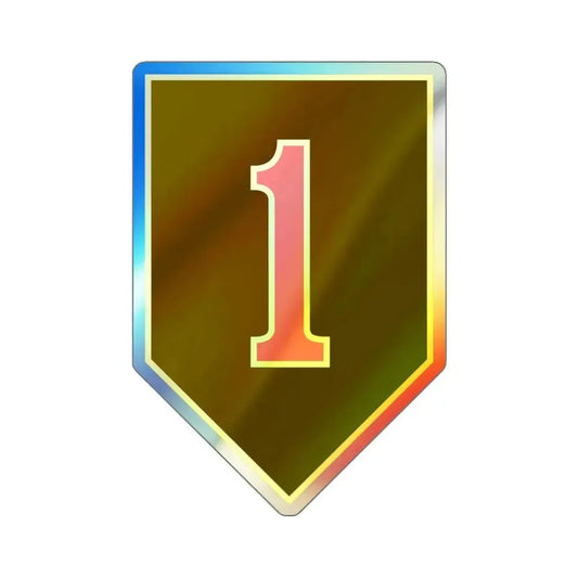 1st Infantry Division (U.S. Army) Holographic STICKER Die-Cut Vinyl Decal 6 Inch Holographic - The Sticker Space