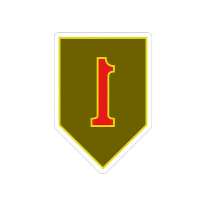 1st Infantry Division (U.S. Army) REVERSE PRINT Transparent Die-Cut STICKER - The Sticker Space
