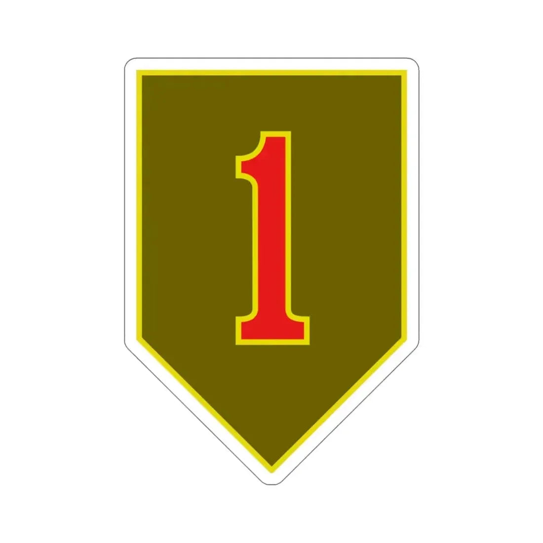 1st Infantry Division (U.S. Army) STICKER Vinyl Die-Cut Decal 4 Inch - The Sticker Space