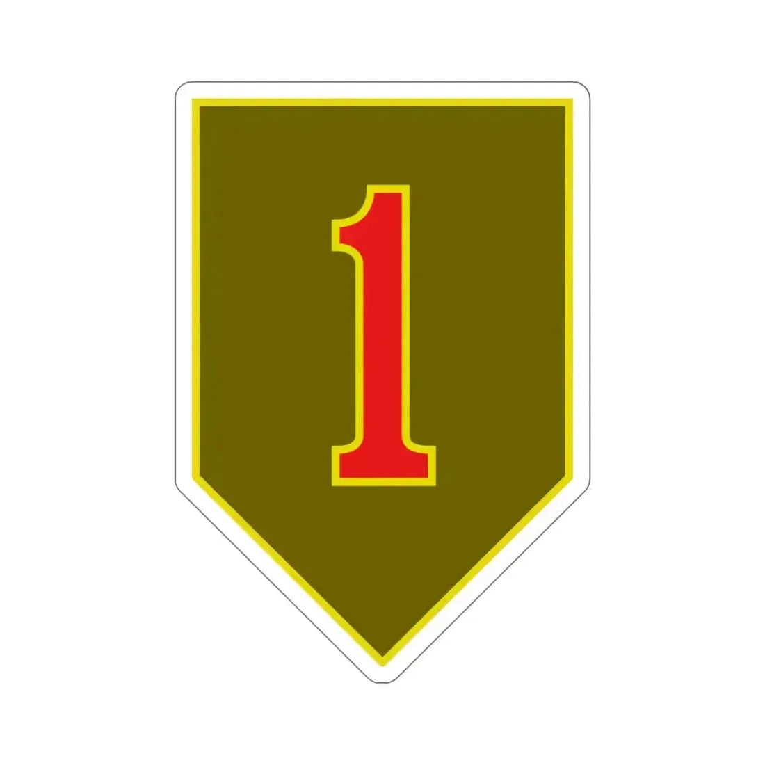 1st Infantry Division (U.S. Army) STICKER Vinyl Die-Cut Decal 5 Inch - The Sticker Space