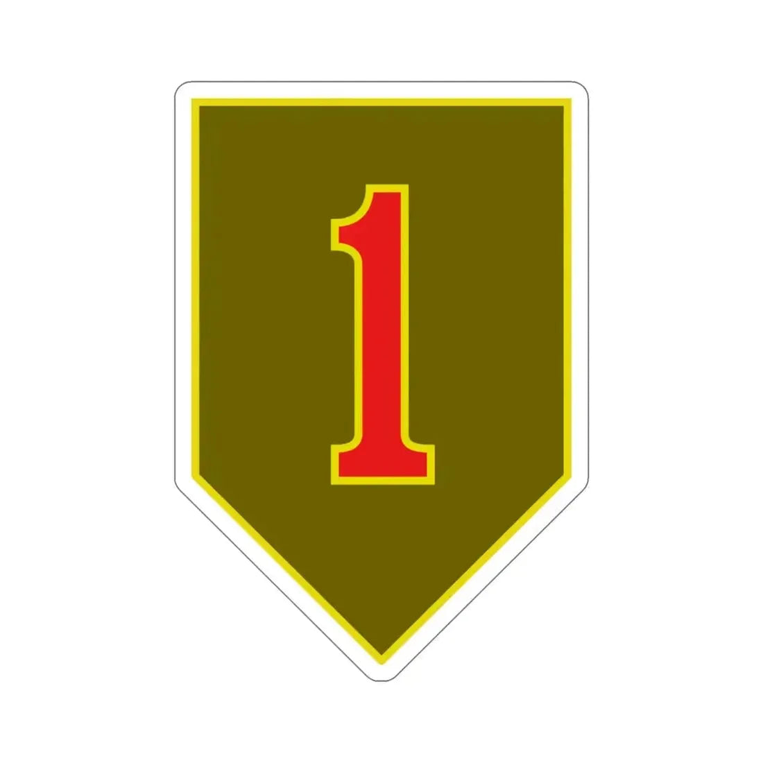 1st Infantry Division (U.S. Army) STICKER Vinyl Die-Cut Decal 5 Inch - The Sticker Space