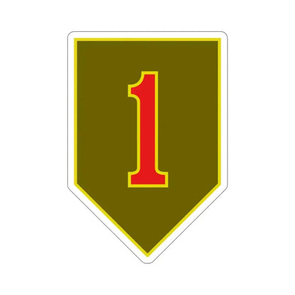 1st Infantry Division (U.S. Army) STICKER Vinyl Die-Cut Decal 5 Inch - The Sticker Space